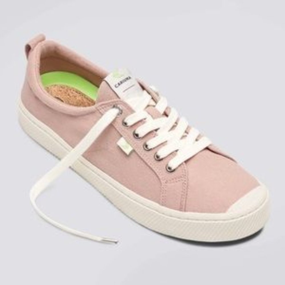 Cariuma | Oca Low Rose Red Canvas Sneakers